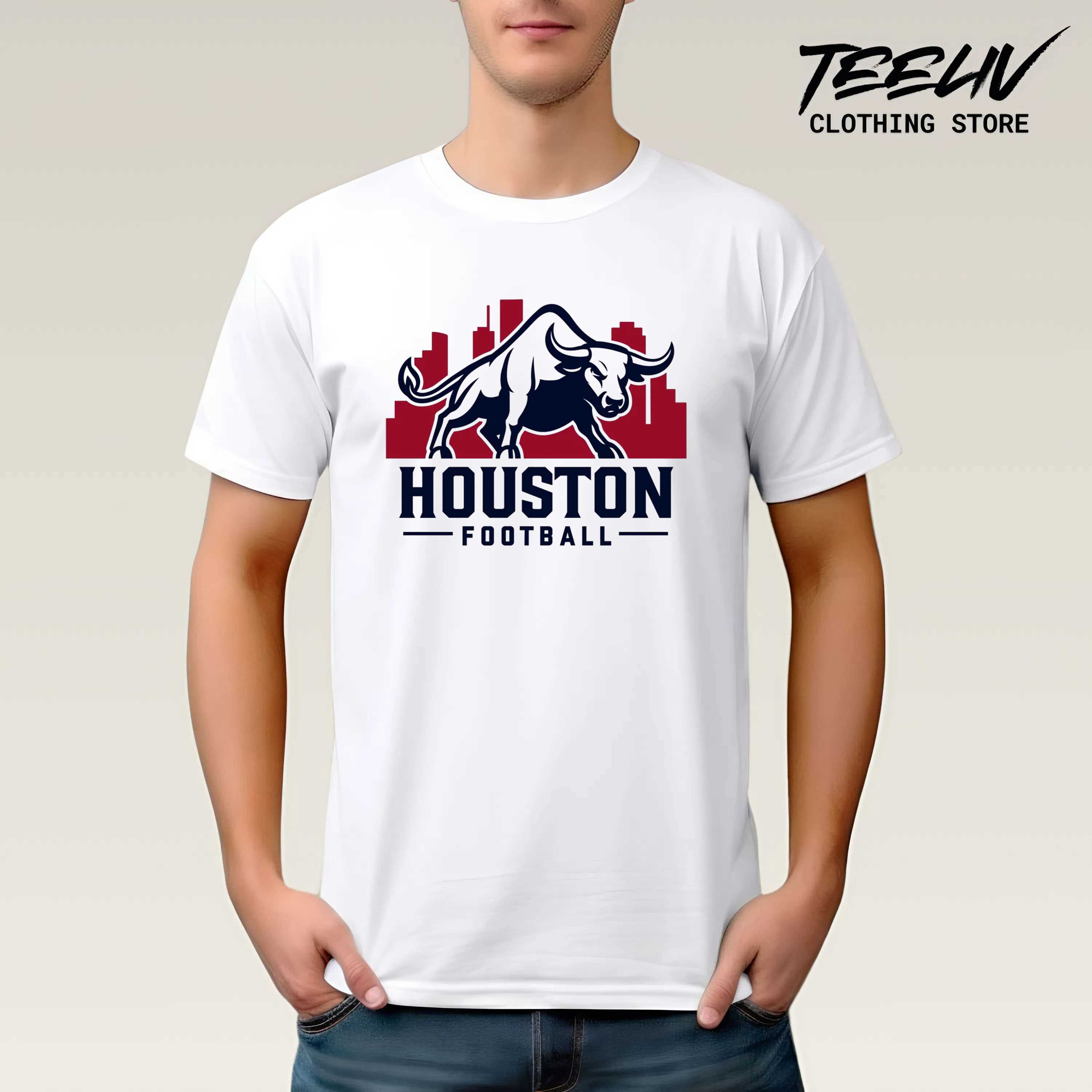 Houston Football Shirt Unisex Heavy Cotton Tee